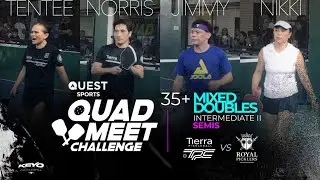 Quest Sports Quadmeet Mixed Doubles 35+ Intermediate II Semis - Norris/Tentee vs Jimmy/Nikki