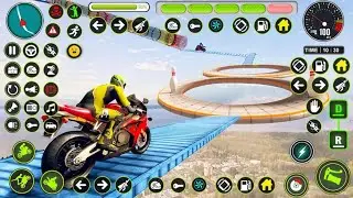 Mega Ramp Moto Stunt Bike Game-Bike Racing Games || Android Gameplay