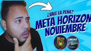 🆕 TODO lo NUEVO de HORIZON PLUS NOVIEMBRE 🔥  JUEGOS GRATIS en Meta Quest Moss 2, UBOAT y m&aacute;s