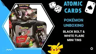 Pokémon Unboxing - Scarlet & Violet White Flare & Black Bolt Mini Tins