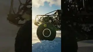 Real Monster Truck Stuck in Deep Snow | Powerful Engine Sound & Realistic Winter Scene (4K)