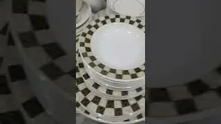 Plastic dinner sets variety #shopoholics #shoppingvlog #shopping