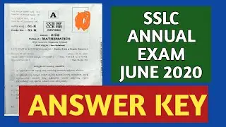 SSLC MATHS EXAM KEY ANSWER/SSLC EXAM 2020/SSLC MATHS/SSLC MATHS ANSWER KEY 2020.