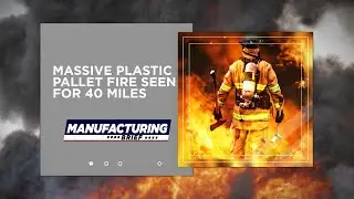 Manufacturing Brief: Massive Plastic Pallet Fire Seen for 40 Miles