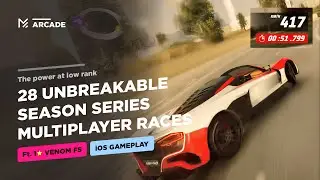 THE POWER AT LOW RANK || Asphalt Legends - 28 Multiplayer 2 Races ft. 1⭐ Venom F5 (iOS Gameplay)