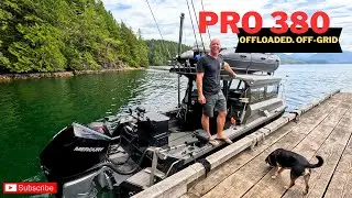 Solo Unloading from Big Fishing Boat to Remote Island | Stryker Pro 380 Adventure!