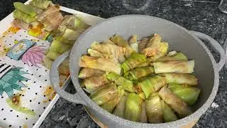 LAHANAYI HİÇ BU ŞEKİLDE YAPTINIZ MI⁉️Muhteşem bir içle deneyin❗️Lahana Sarması/Nasıl Yapılır?
