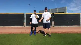 Outfield Fielding the Ball off the Fence Drill