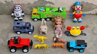 Bandook ki Goli se Animals ko bhaga diya or Dolls ko bacha liya ! Gadi wala Cartoon Video 