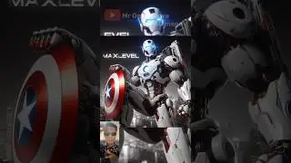 captain america max level #armyrobot #robot #marvel #militaryrobot #shorts