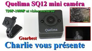 Quelima SQ12 mini caméra espion 720P 1080P vision nocturne Gearbest