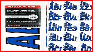 Premium Boat Registration Sticker Kit With Clean Style And Long Lasting Quality