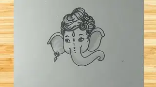 Baby Ganesha Drawing/Easy Drawing/Ketan Arts
