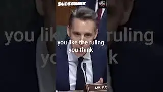 'I Understand You Hate The President': Senator Hawley Vs The Lawyer.
