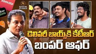 Minister KTR Chit Chat With Delivery Boys | Hyderabad | Signature Stories |
