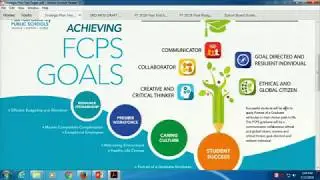 FCPS School Board Work Session Strategic Plan 7-23-18