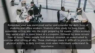 Sedentary Lifestyle (ENGO 111.W6 Digital Essay)
