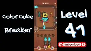 Color Cube Breaker Level 41 Gameplay 🎮 | Smash Cubes Puzzle Game | Go Answer