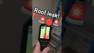 How leaks look with thermal imaging #newhomebuild #realestate #foryou #carpenter #thermal #leak