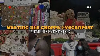 Being a vendor @Veganfest in MEMPHIS & Meeting NLE CHOPPA Vlog *9/25/21*