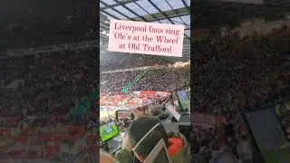 Liverpool Fans Sing Ole At the Wheel At Old Trafford 😅😅