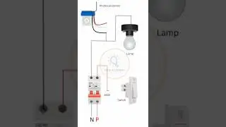 Photocell Sensor Wiring Diagram #shorts
