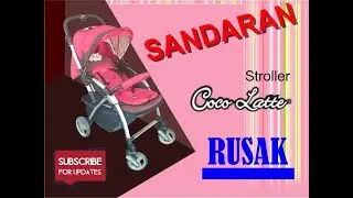 Modal mur dan lem aja gan, Stroller Coco Latte rusak sandaran, kuy betulin...