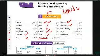 ثالثة ابتدائي الوحدة الخامسة الدرس الاخير و مراجعته