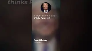 Joe Biden about stopping Putin
