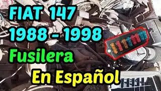DIAGRAMA de FUSIBLES Fiat 147 Año 1988 - 1998 [ En Español ]