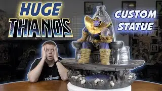 GIANT THANOS Quest on THRONE STATUE Review