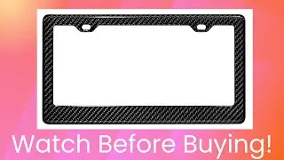 Carbon Fiber License Plate Frame Review & Link