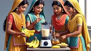 Rajasthan tiny ladies make banana shake 🍌#motivation #automobile #dance #love #indian #song #long 