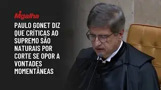 Paulo Gonet diz que críticas ao Supremo são naturais por Corte se opor a vontades momentâneas