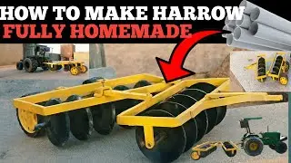 How to make harrow fully homemade #harrow #diy #johndeere #farming #rc