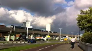 RET Metro Type R Lijn D Spijkenisse (RSG3+SG3) naar Rotterdam Centraal