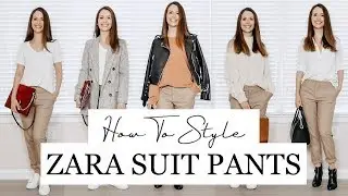 ZARA Suit Pants | How To Style + Fall Lookbook