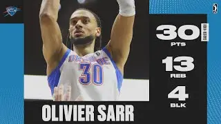 Olivier Sarr Drops CAREER-HIGH 30 PTS, 13 REB & 4 BLK in Win Over Hustle