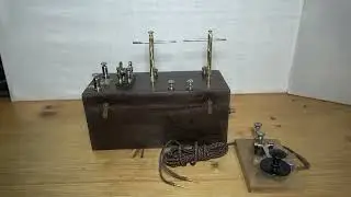 Présentation d'un émetteur télégraphique à étincelles de 1912