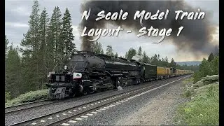 DIY N Scale Layout Stage 1 Model Trains