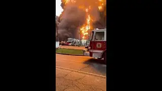 Wild video shows fiery explosion at Roseland plant