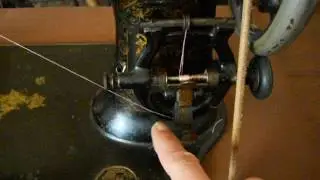 1891 White VS IIb - Winding A Bobbin and Threading The Shuttle