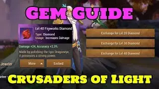 GEM GUIDE Crusaders of Light | Diamonds and MORE | Crid Games