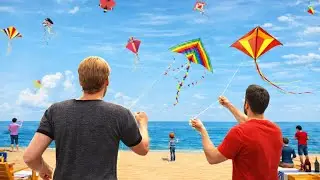 Kite Basant 🪁 | Ultimate Kite Flying Game on Beach 🌊 | Realistic Sky Fun! 