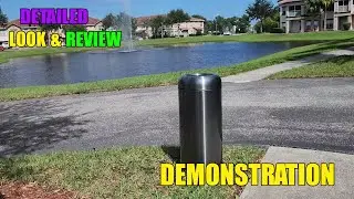 BEAMNOVA Garbage Trash Can 4 Outdoor & Indoor Use Review & Demonstration