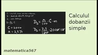 Calculul dobanzii simple