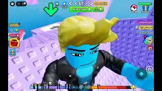 Playing the impossible obby in roblox with my boi turtle ( it wasn't hard )