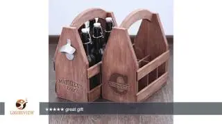 Personalized Wooden 6 pack holder, Beer Holder, Beer Carrier, Beer Tote, Bottle opener, Six Pack