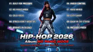 New Hip-Hop Album 2026: NO PANIC MODE – Aggressive Motivation | Dark Focus Beats | VIBE QUEEN