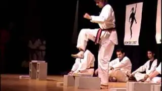 Nancy Vamvakas TKD concrete break for Black Belt